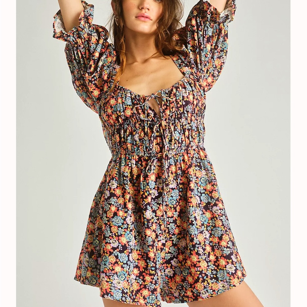 Free People Show Me Love Floral Romper Size Small